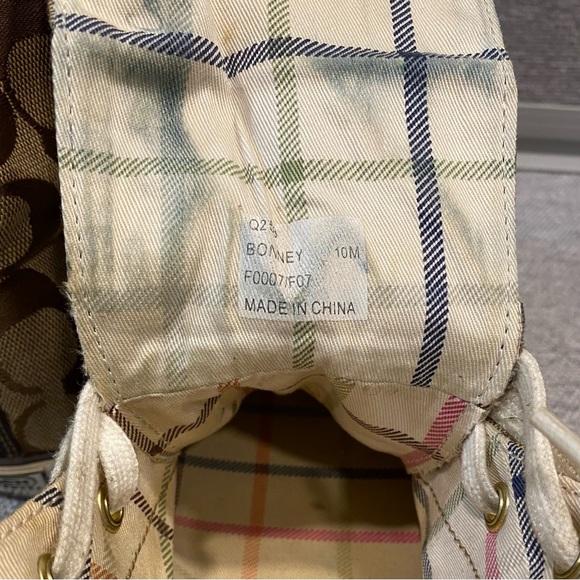 Coach Signature Hi-Top Sneakers Size 10 - Picture 6 of 8